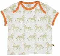 T-Shirt m. Print Zebras avocado - 74/80