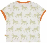 T-Shirt m. Print Zebras avocado - 74/80