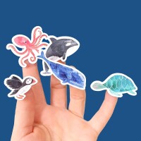 Stickerbogen Wildes Meer - Onesize