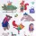 Stickerbogen Winter