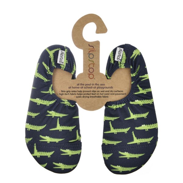 Schläppchen/Badeschuhe Gator Krokodil navy - 18-20