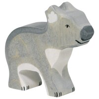 Holztiger Koala stehend