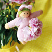 Blumenfee Frottee 18 cm rosa