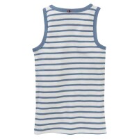 Unterhemd Hund blau geringelt - 128