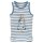 Unterhemd Hund blau geringelt - 98