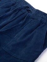 Schlupfhose Cord gef&uuml;ttert Navy - 110
