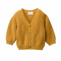 Strickjacke Baby senfgelb - 86/92