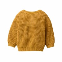 Strickjacke Baby senfgelb - 86/92