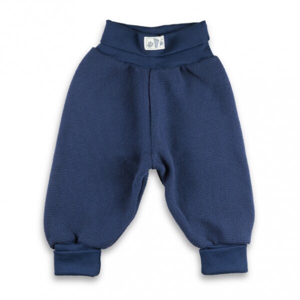 Pumphose Baby Wolle Strick marine - 74