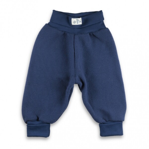 Pumphose Baby Wolle Strick marine - 62