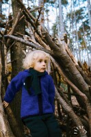 Milo Jacke Wollwalk indigo