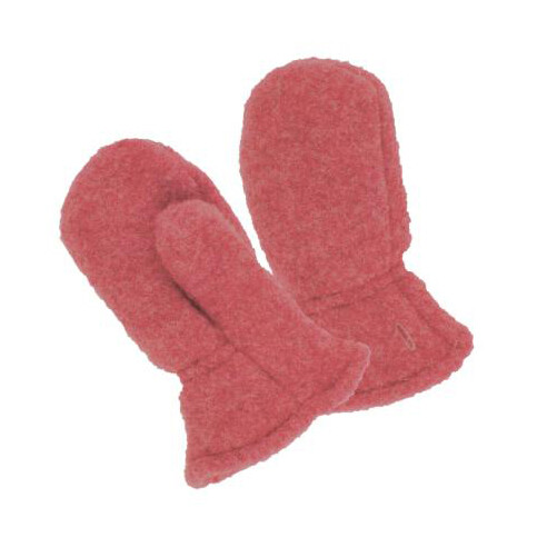 Fäustlinge Wollfleece vintagerot