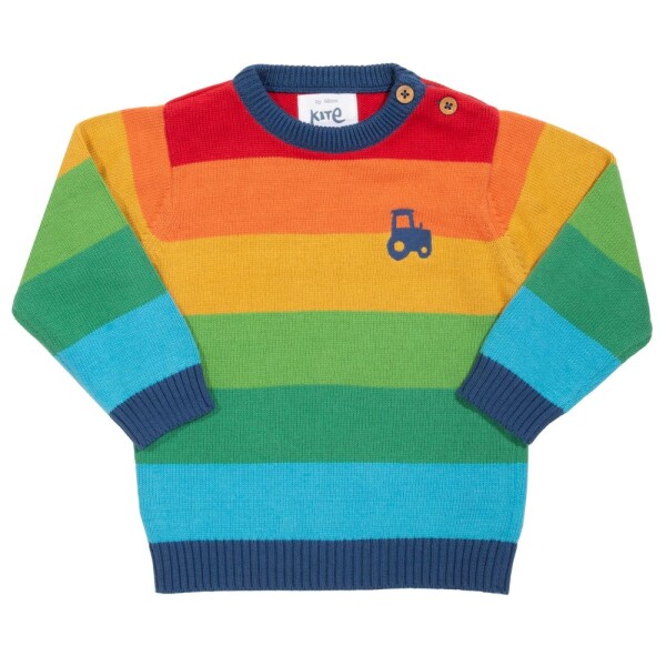 Pullover Traktor Regenbogenstreifen