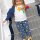 Leggings Regenbogen-Weltall