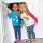 Leggings Regenbogen-Weltall