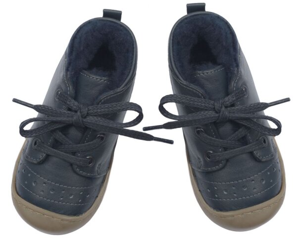 Alex Schnürschuhe Lammfell marine