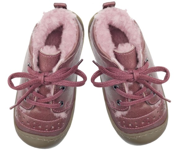 Alex Schnürschuhe Lammfell pflaume