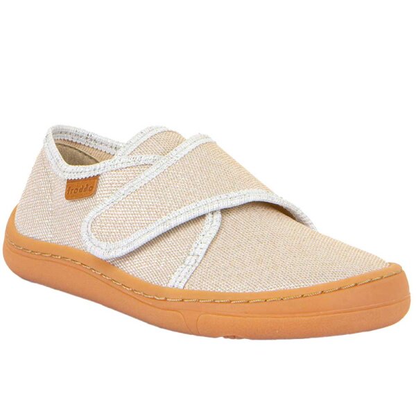 Barefoot Slippers vegan gold shine - 25