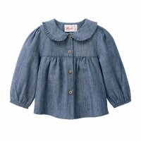 Langarm-Bluse mit Kragen