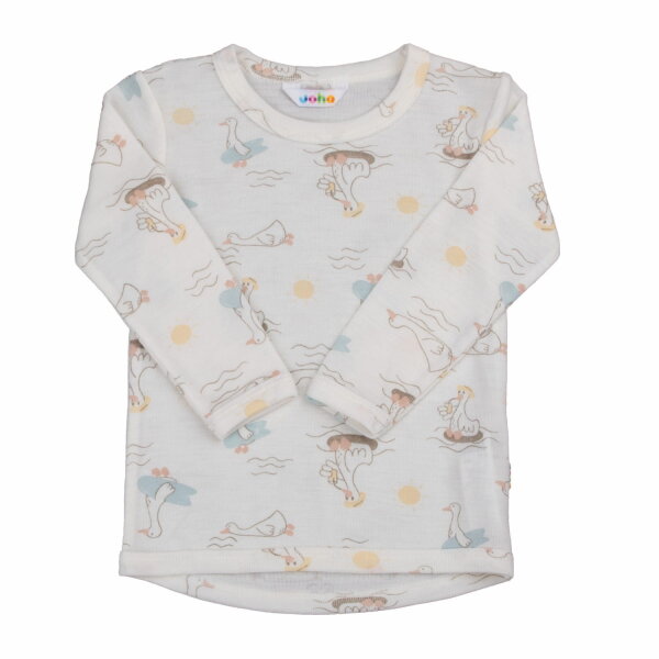 Shirt langarm Wolle/Seide