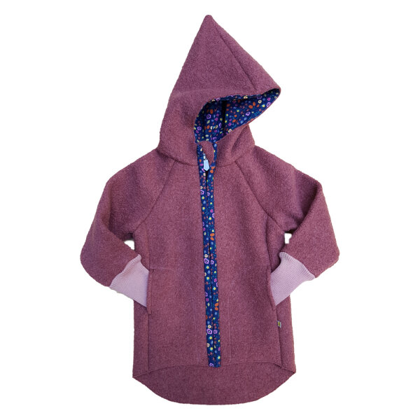 Jacke Wollwalk Millefleurs rose
