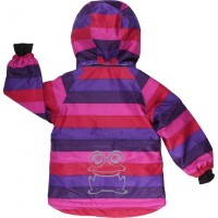 Winterjacke Streifen purple