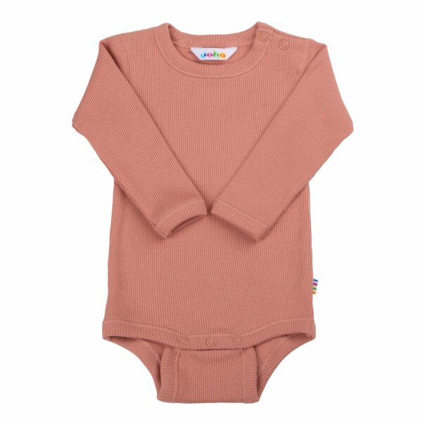 Body langarm Ripp lachs - 80