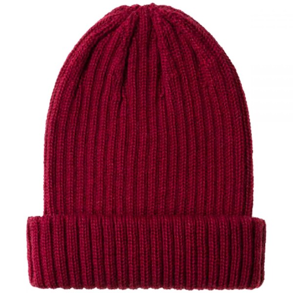 Beanie Merino bordeaux