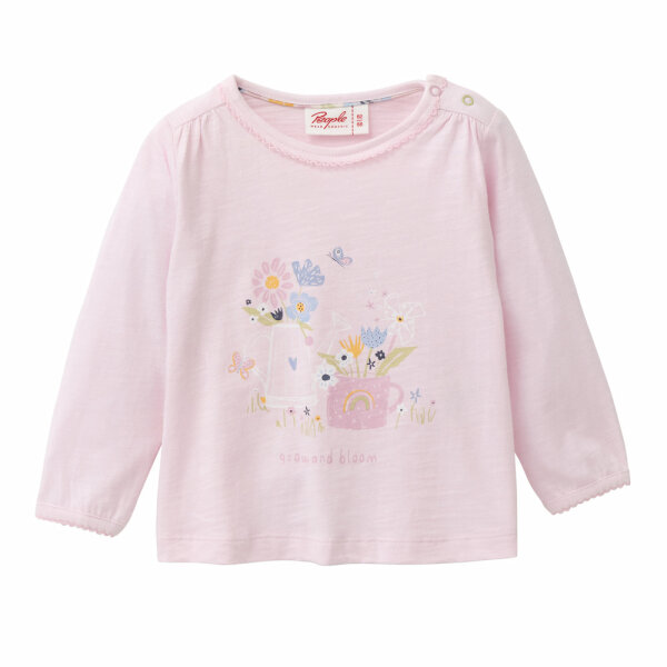 Langarmshirt Frühling rosa - 86/92