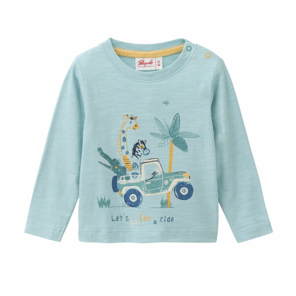 Langarmshirt Safari mint - 98/104