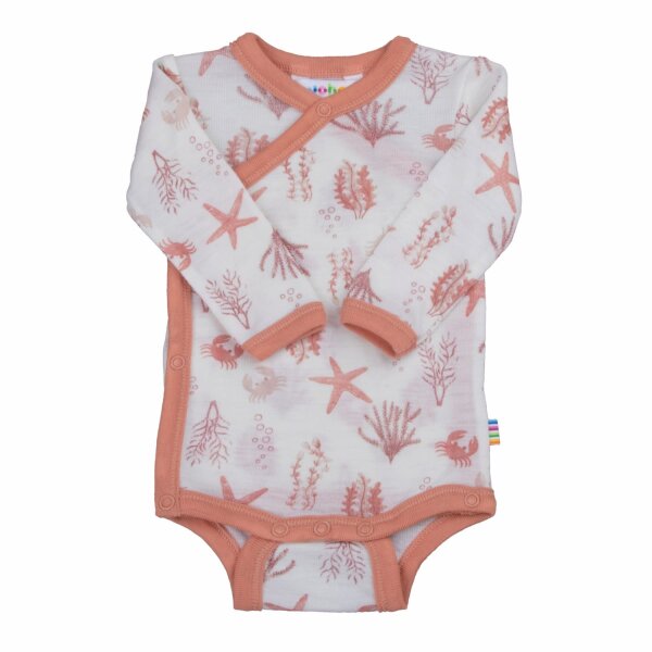 Wickelbody Wolle light rose - 68/74