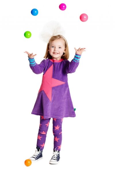 Star Leggings purple