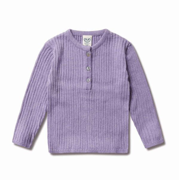 Henley Shirt BW/Leinen
