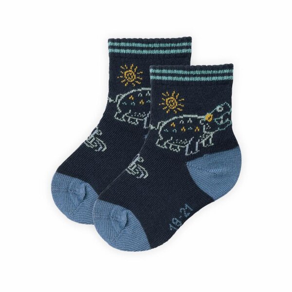 2er-Pack Socken dunkelblau mix - 22-24