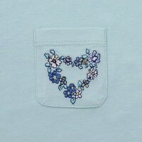 Top Blumenstickerei auf Tasche - 140