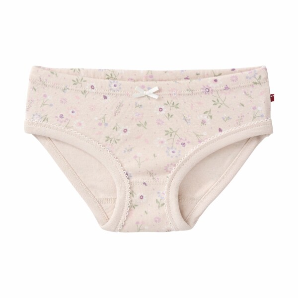 2er-Pack Slips Blumen hellbeige - 110/116