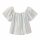 Bluse kurz bunt gestreift - 134/140