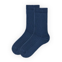 2er-Pack Ripp-Socken indigoblau/mix - 31-33