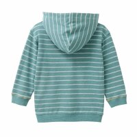 Hoodie petrol geringelt - 110/116