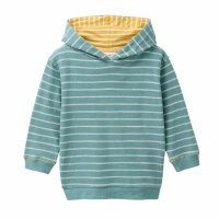 Hoodie petrol geringelt - 134/140