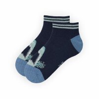 2er-Pack Sneakersocken Hai dunkelblau - 28-30