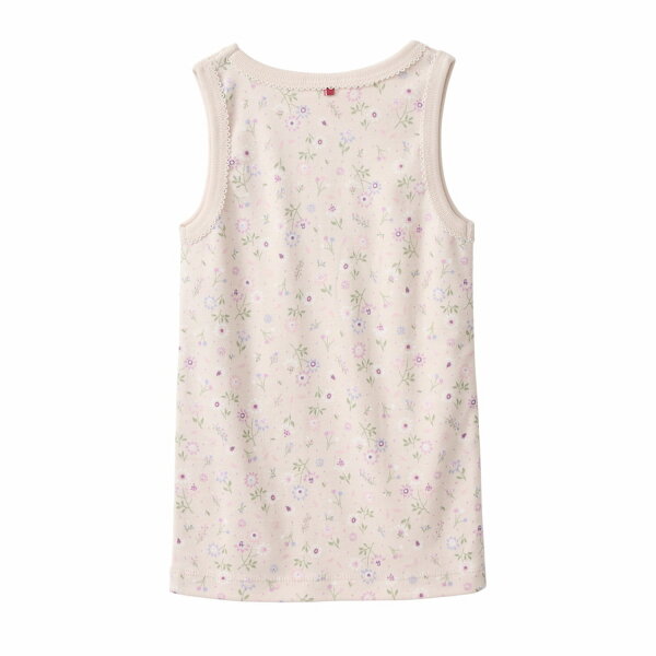 Unterhemd Blümchen hellbeige - 104