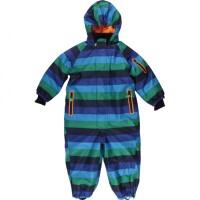 Schneeanzug Streifen navy