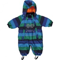 Schneeanzug Streifen navy