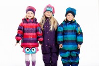 Schneeanzug Streifen navy