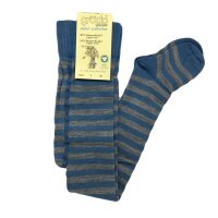 Kinderstrumpfhose 80% Wolle bergblau-grau