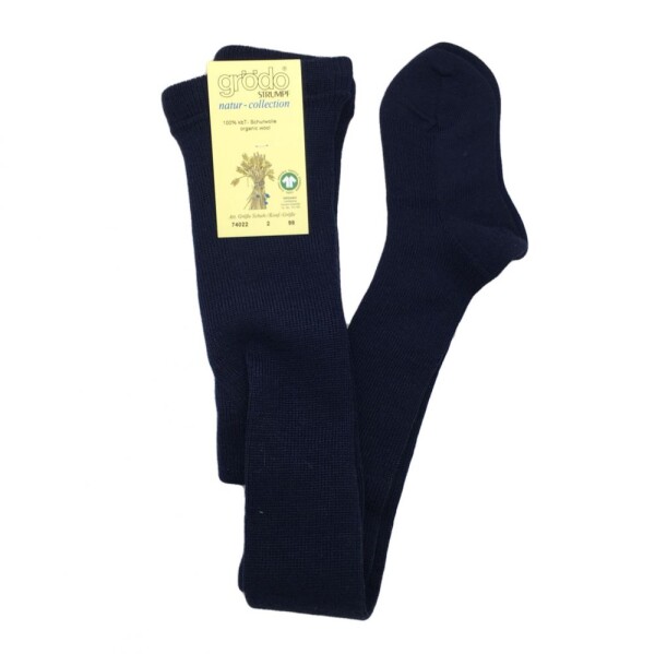 Kinderstrumpfhose 100% Wolle marine