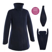 Eco-Wool-Tragemantel Oslo navy