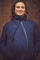 Eco-Wool-Tragemantel Oslo navy