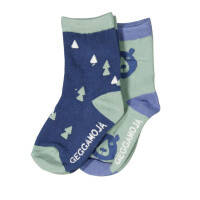 Socken B&auml;ren gr&uuml;n 2er-Pack